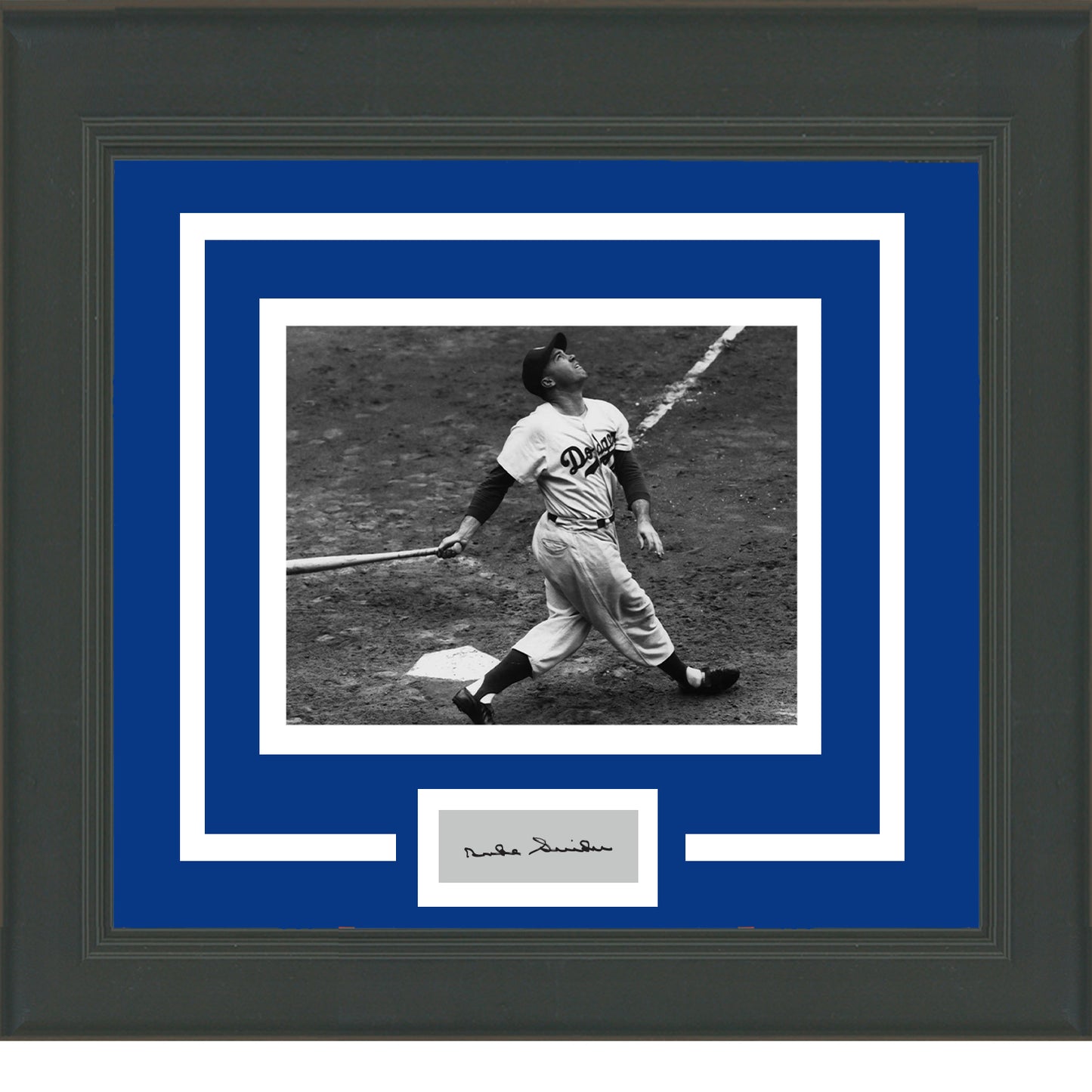 Framed Duke Snider Facsimile Laser Engraved Signature Auto Brooklyn/LA Dodgers 11x14 Baseball Photo