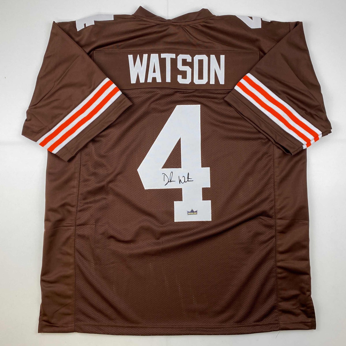 Facsimile Autographed Deshaun Watson Cleveland Brown Reprint Laser Auto Football Jersey Size Men's XL