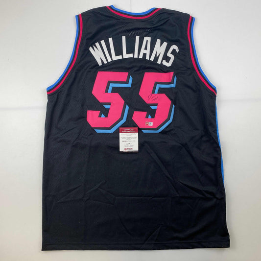 Autographed/Signed Jason Williams Miami Black Vice City Basketball Jersey Pristine PA COA