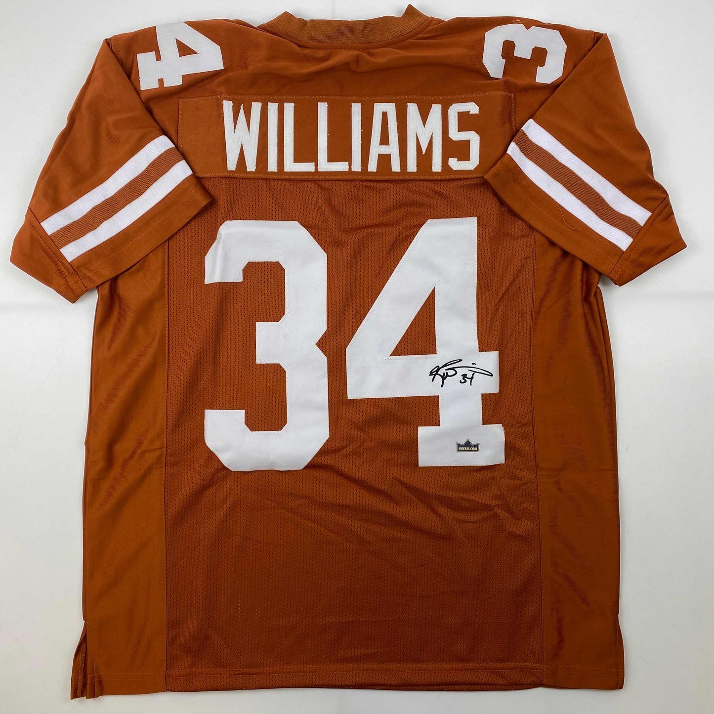Facsimile Autographed Ricky Williams Texas Orange Reprint Laser Auto College Football Jersey Size Men's XL