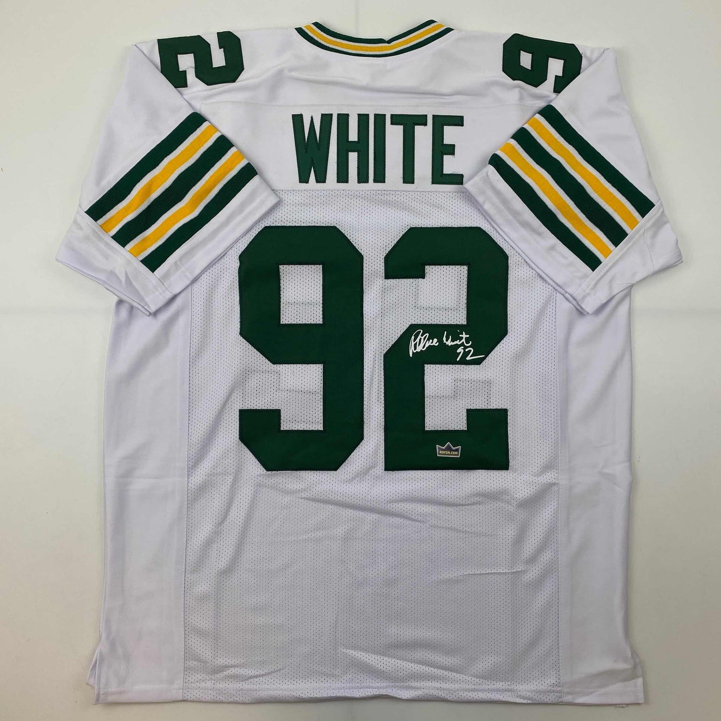 Facsimile Autographed Reggie White Green Bay White Reprint Laser Auto Football Jersey Size Men's XL