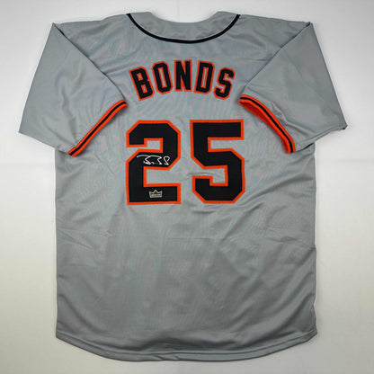 Facsimile Autographed Barry Bonds San Francisco Grey Reprint Laser Auto Baseball Jersey Size Men's XL