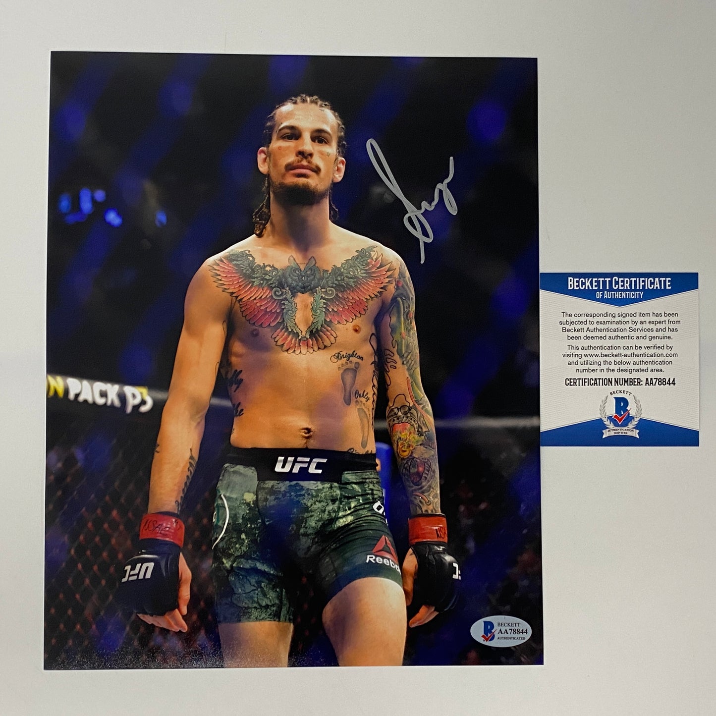 Autographed/Signed Sugar Sean O'Malley UFC MMA Ultimate Fighting 8x10 Photo Beckett BAS COA #2