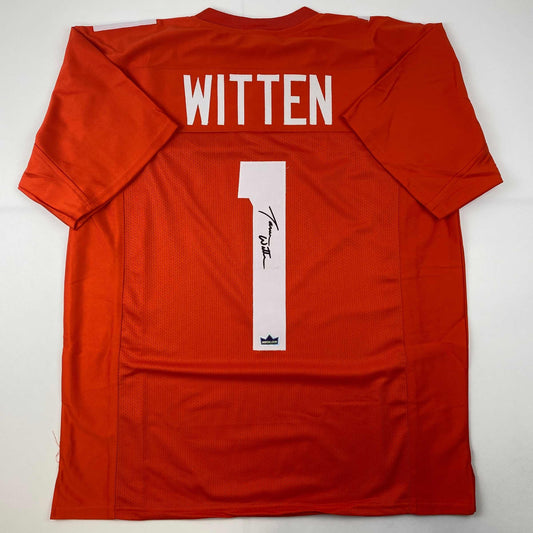 Facsimile Autographed Jason Witten Tennessee Orange Reprint Laser Auto College Football Jersey Size Men's XL