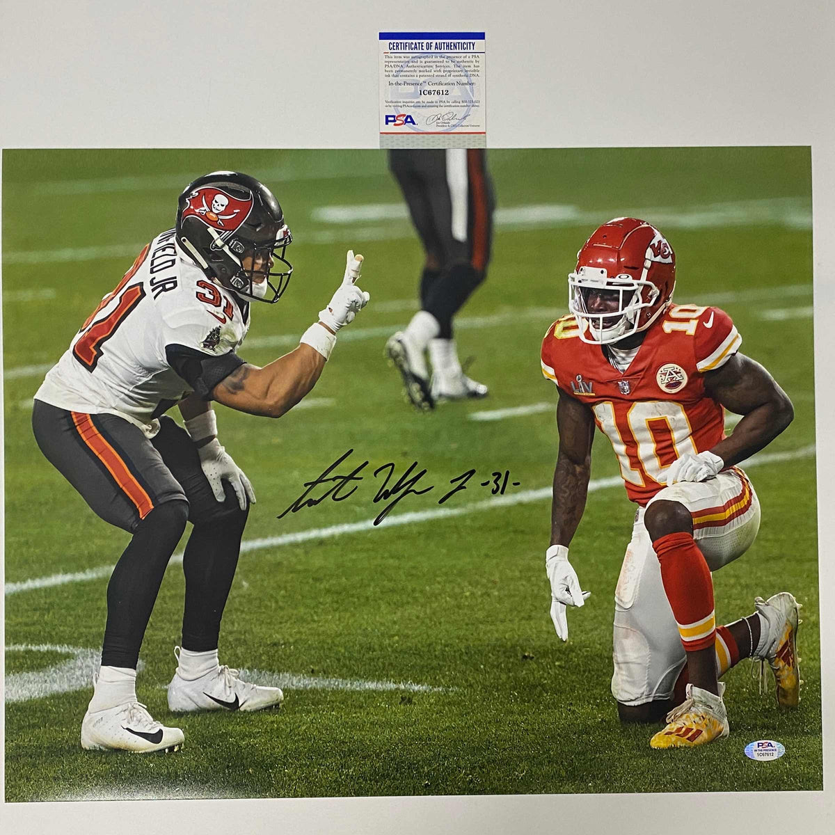 Autographed/Signed Antoine Winfield Jr Tampa Bay Buccaneers 16x20 Football Photo PSA/DNA COA #2