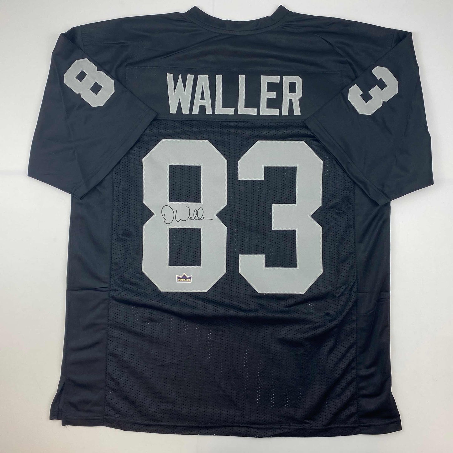 Facsimile Autographed Darren Waller Oakland Las Vegas Black Reprint Laser Auto Football Jersey Size Men's XL