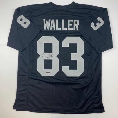 Facsimile Autographed Darren Waller Oakland Las Vegas Black Reprint Laser Auto Football Jersey Size Men's XL