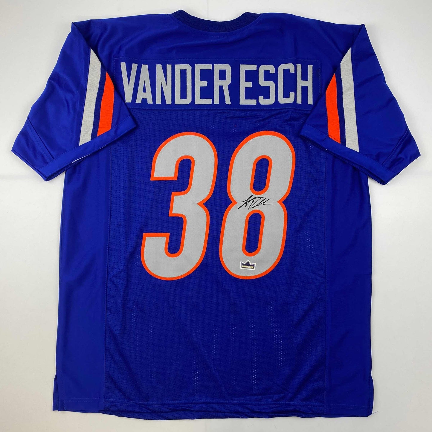 Facsimile Autographed Leighton Vander Esch Boise State Blue Reprint Laser Auto College Football Jersey Size Men's XL