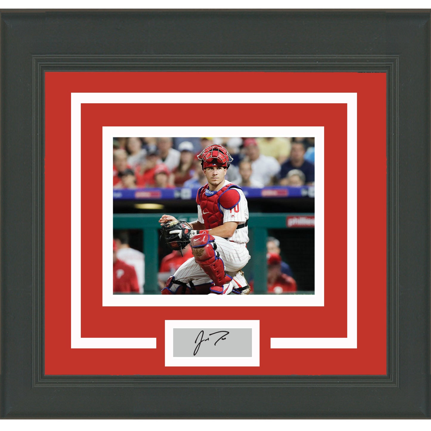 Framed J.T. Realmuto Facsimile Laser Engraved Signature Auto Philadelphia Phillies 11x14 Baseball Photo