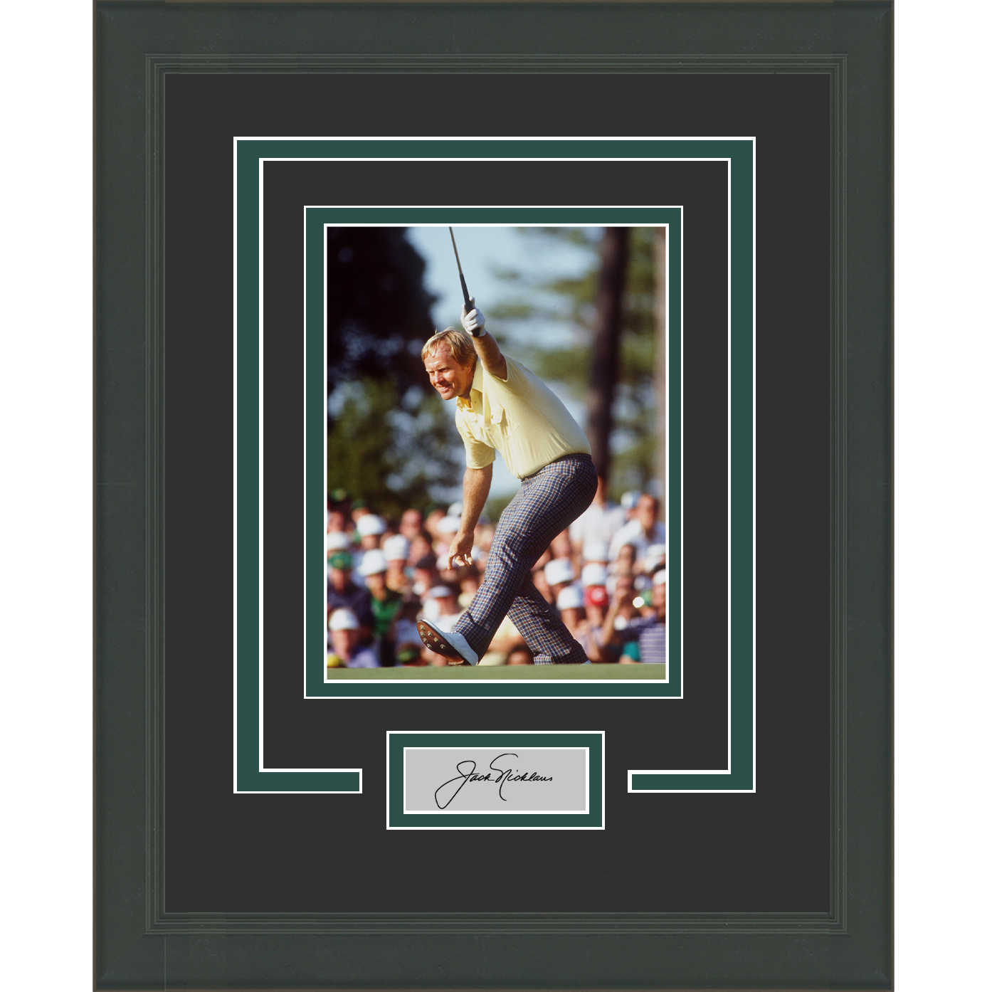 Framed Jack Nicklaus Facsimile Laser Engraved Signature Auto 11x14 Golf Photo