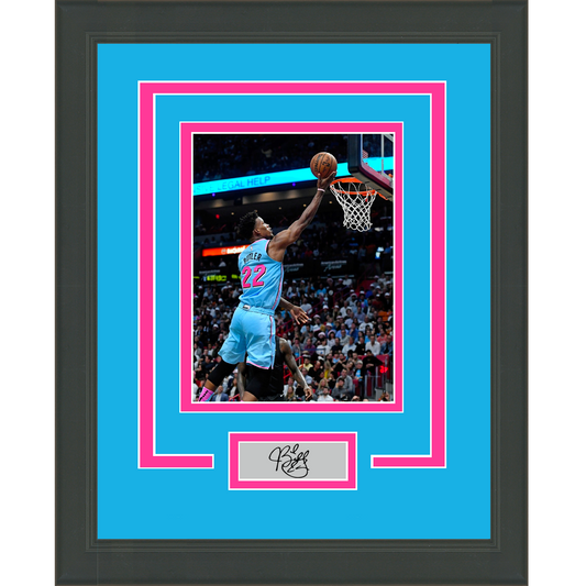 Framed Jimmy Butler Facsimile Laser Engraved Signature Auto Miami Heat 11x14 Basketball Photo
