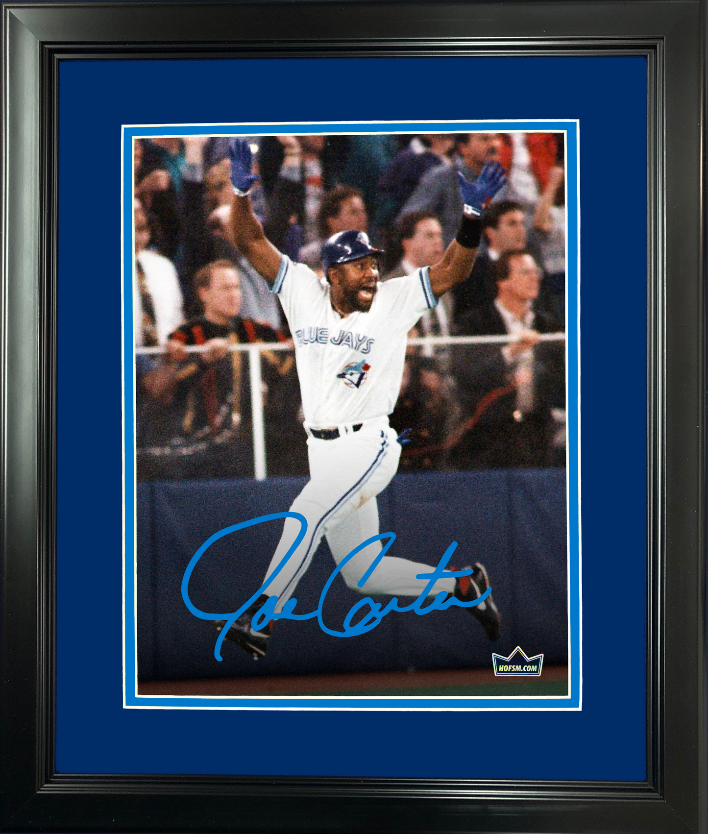 Framed Joe Carter 1993 World Series Walk-Off Home Run Toronto Blue Jays Facsimile Laser Engraved Signature Auto 11"x14" Baseball Photo HOFSM Holo