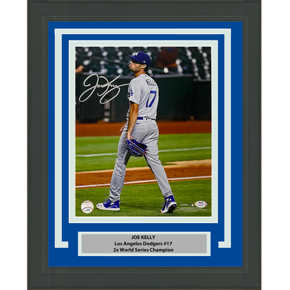 Framed Autographed/Signed Joe Kelly Pouty Face Los Angeles LA Dodgers 11x14 Baseball Photo PSA/DNA COA