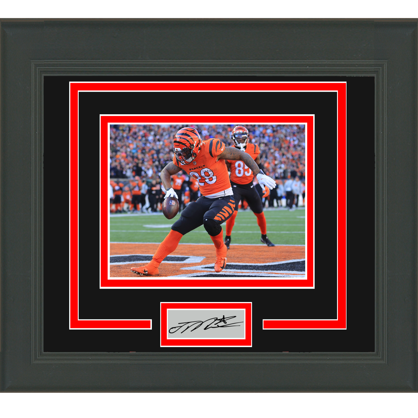 Framed Joe Mixon Facsimile Laser Engraved Signature Auto Cincinnati Bengals 11x14 Football Photo