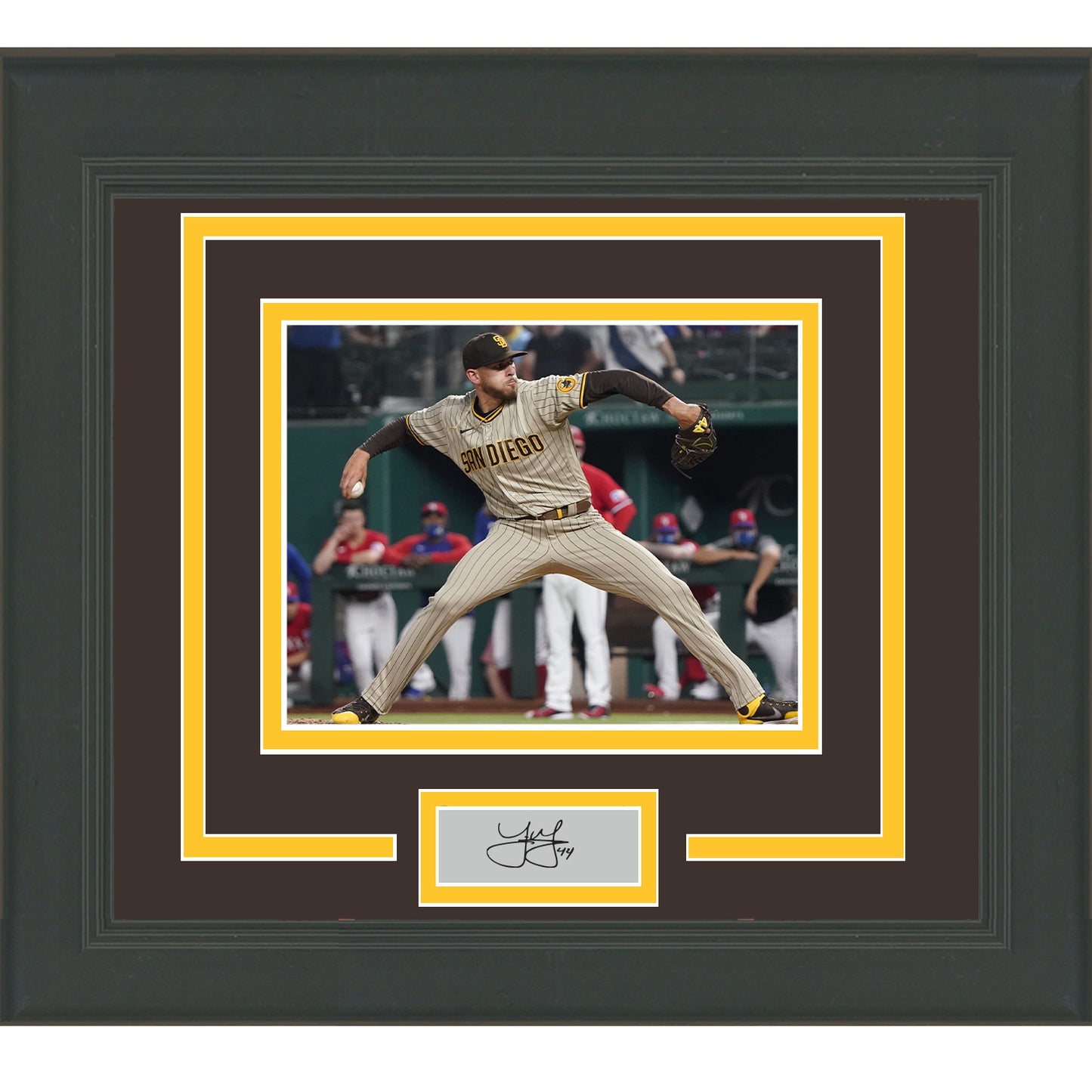 Framed Joe Musgrove Facsimile Laser Engraved Signature Auto San Diego Padres 11x14 Baseball Photo