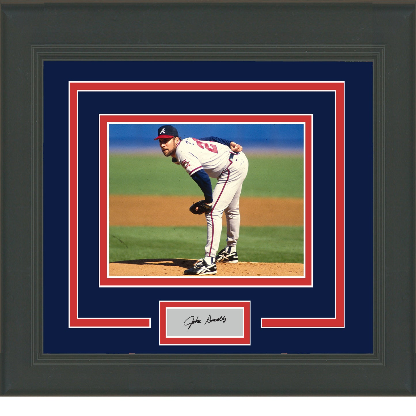 Framed John Smoltz Facsimile Laser Engraved Signature Auto Atlanta Braves 11x14 Baseball Photo