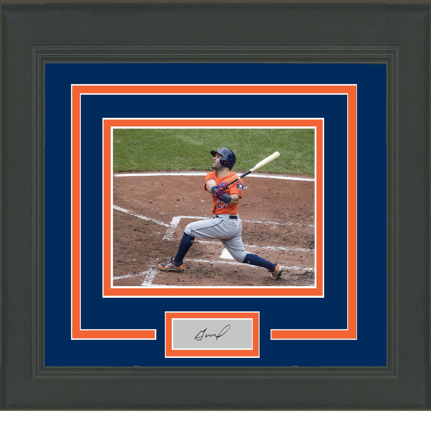 Framed Jose Altuve Facsimile Laser Engraved Signature Auto Houston Astros 11x14 Baseball Photo