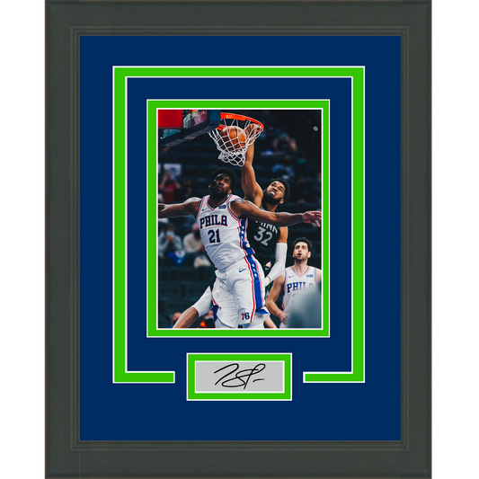 Framed Karl-Anthony Towns Facsimile Laser Engraved Signature Auto Minnesota Timberwolves 11x14 Basketball Photo