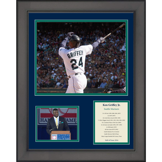 Framed Ken Griffey Jr Hall of Fame 11"x14" Baseball Three Photo Collage