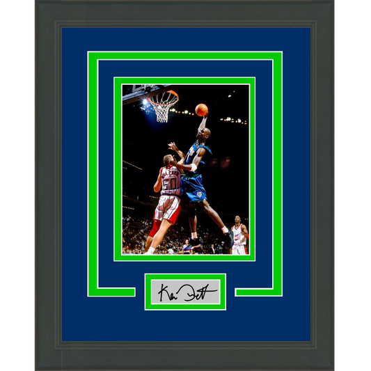 Framed Kevin Garnett Facsimile Laser Engraved Signature Auto Minnesota Timberwolves 11x14 Basketball Photo