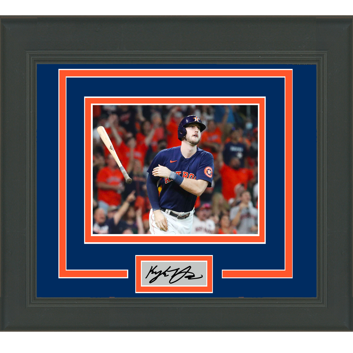 Framed Kyle Tucker Facsimile Laser Engraved Signature Auto Houston Astros 11x14 Baseball Photo