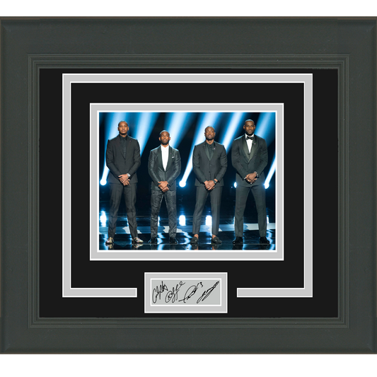 Framed LeBron James Chris Paul Dwyane Wade Carmelo Anthony Facsimile Laser Engraved Signature Auto 11x14 ESPYS Basketball Photo