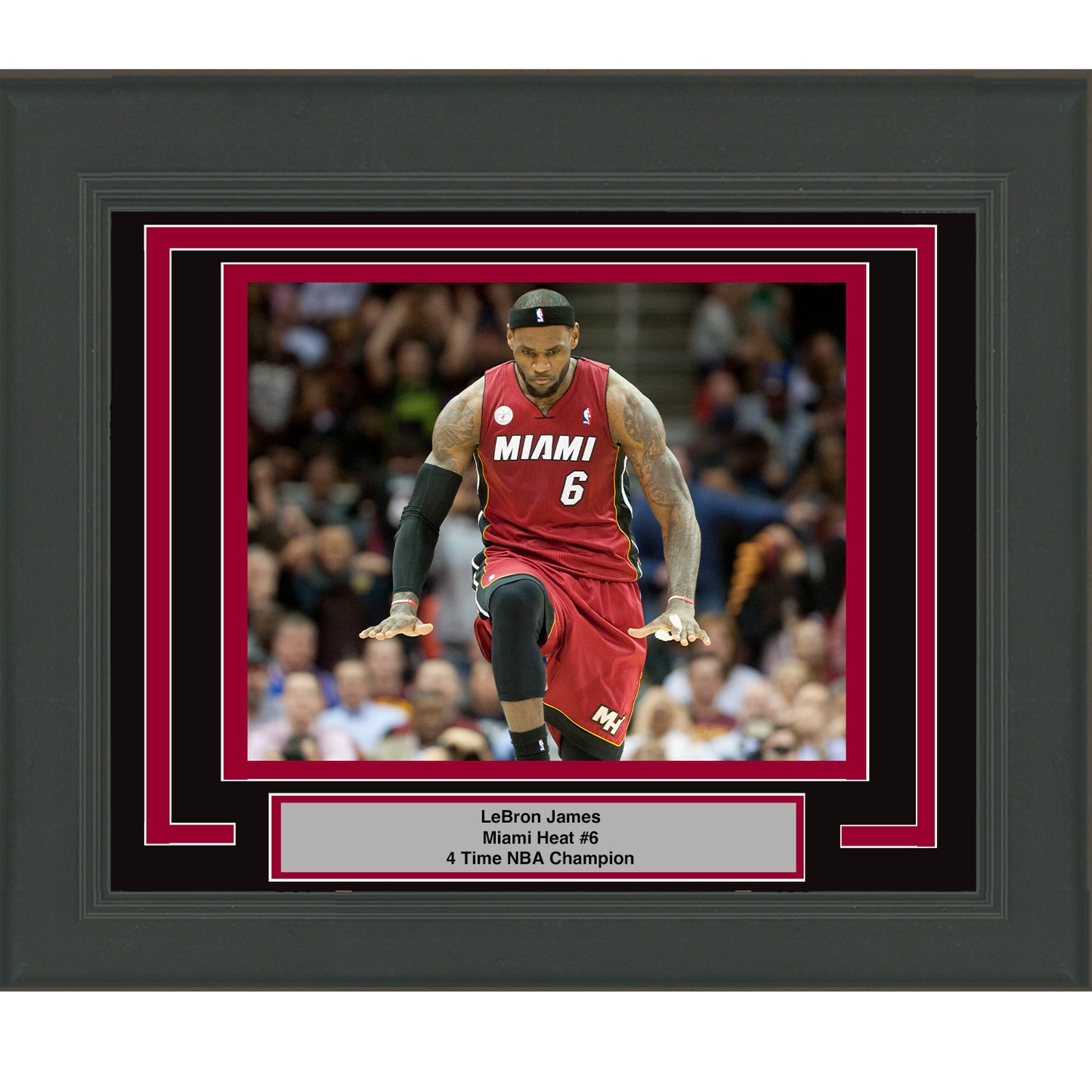 Framed LeBron James Miami Heat 8x10 Basketball Photo