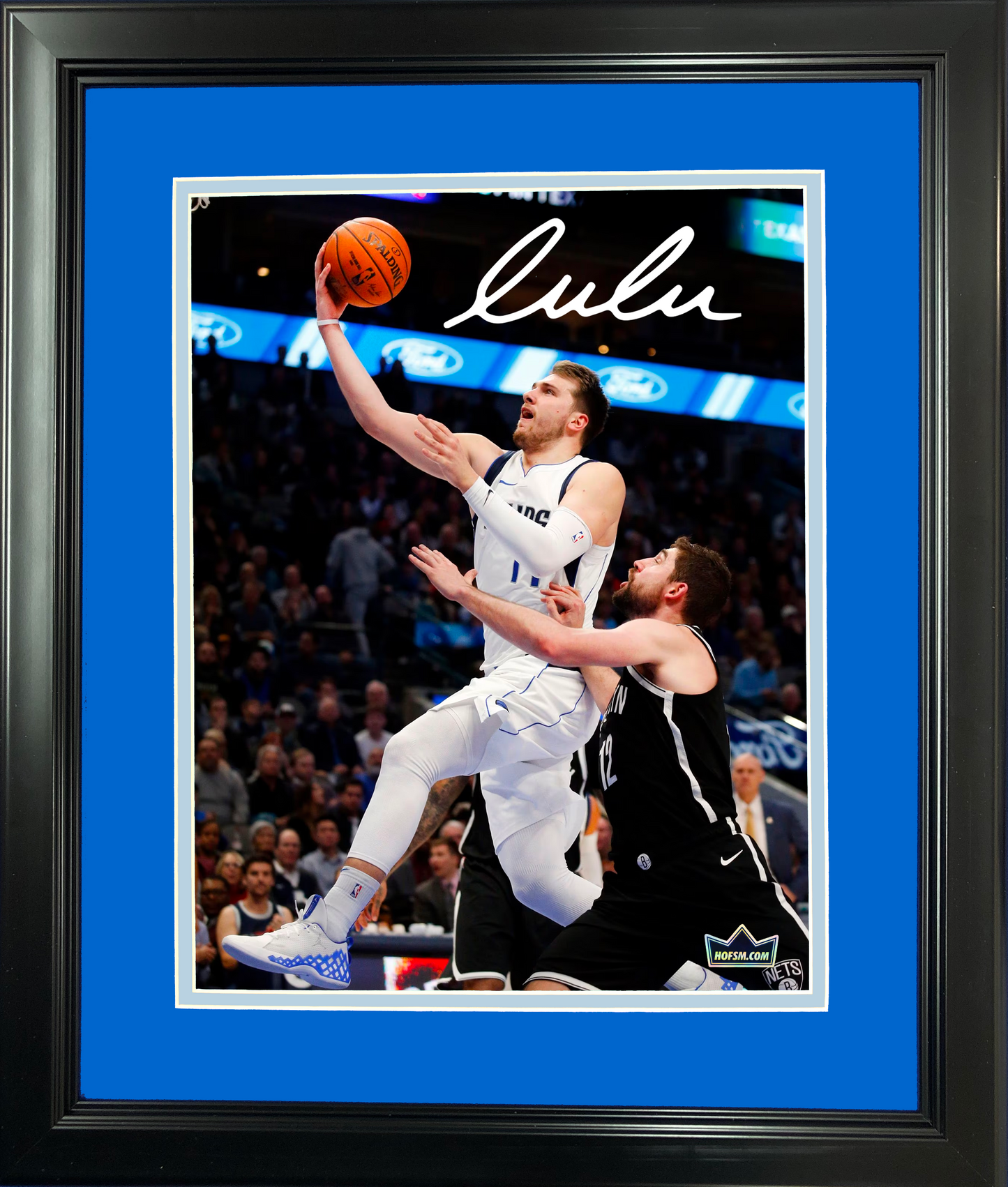 Framed Luka Doncic Dallas Mavericks Facsimile Laser Engraved Signature Auto 11"x14" Basketball Photo HOFSM Holo