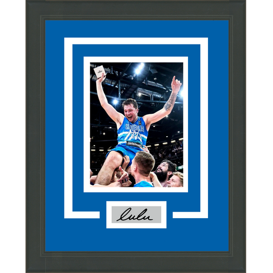 Framed Luka Doncic Facsimile Laser Engraved Signature Auto Slovenia Olympics 11x14 Basketball Photo