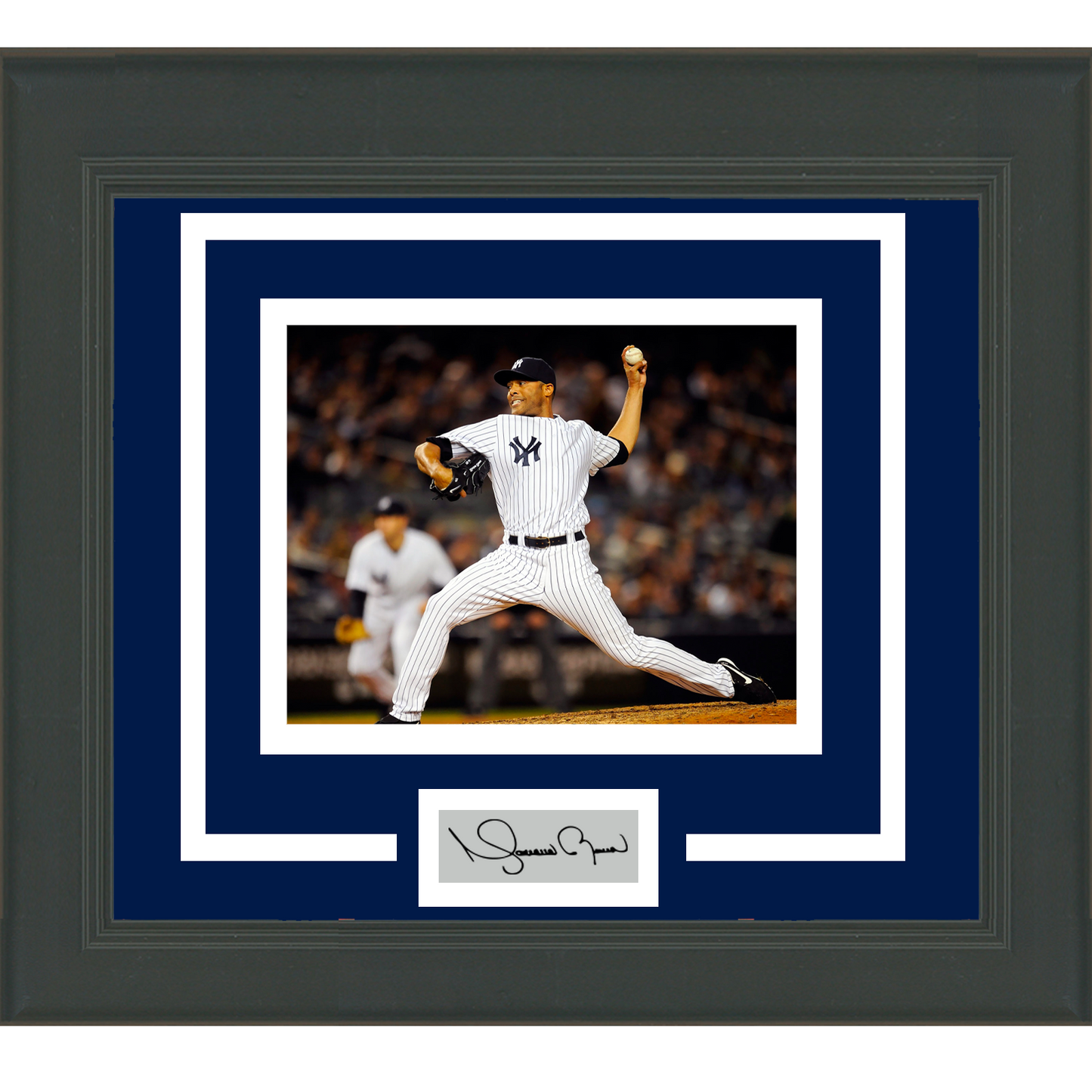 Framed Mariano Rivera Facsimile Laser Engraved Signature Auto New York Yankees 11x14 Baseball Photo