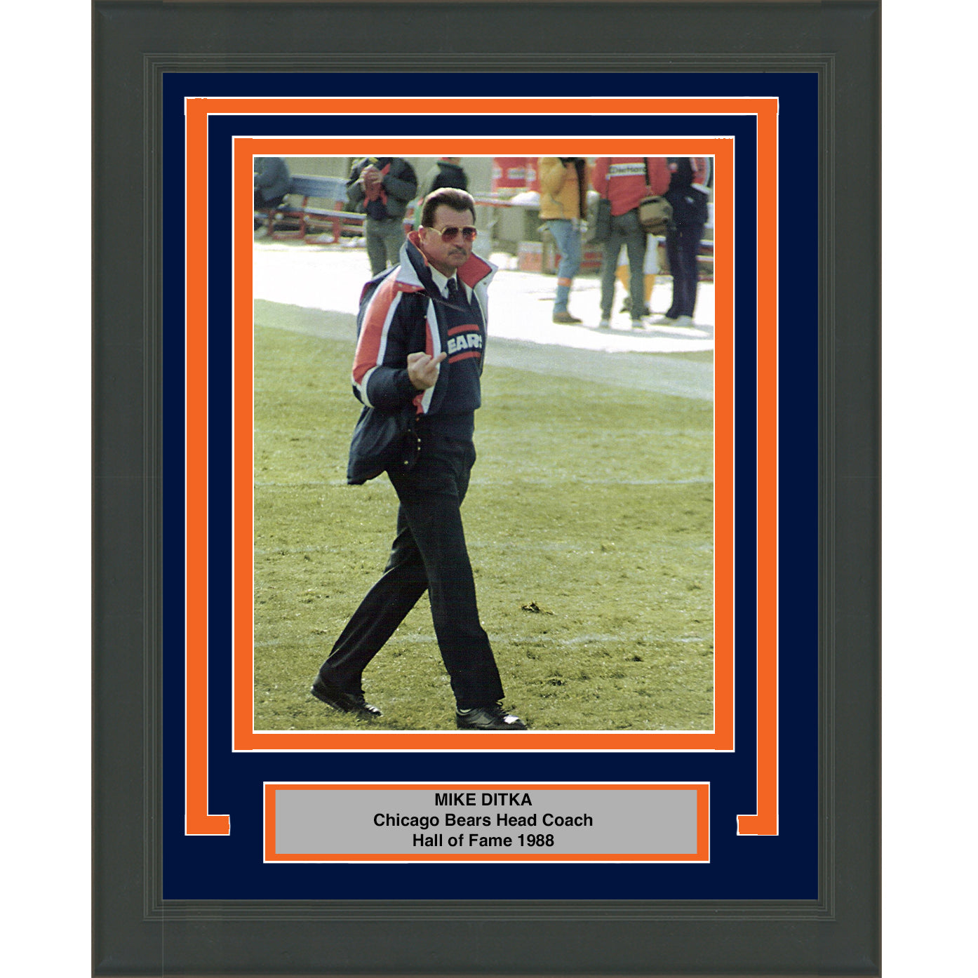 Framed Mike Ditka Chicago Bears 8x10 Football Photo