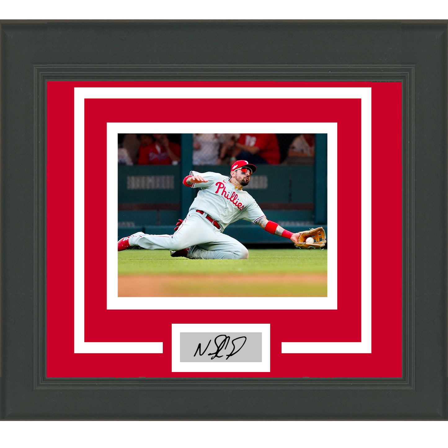 Framed Nick Castellanos Facsimile Laser Engraved Signature Auto Philadelphia Phillies 11x14 Baseball Photo