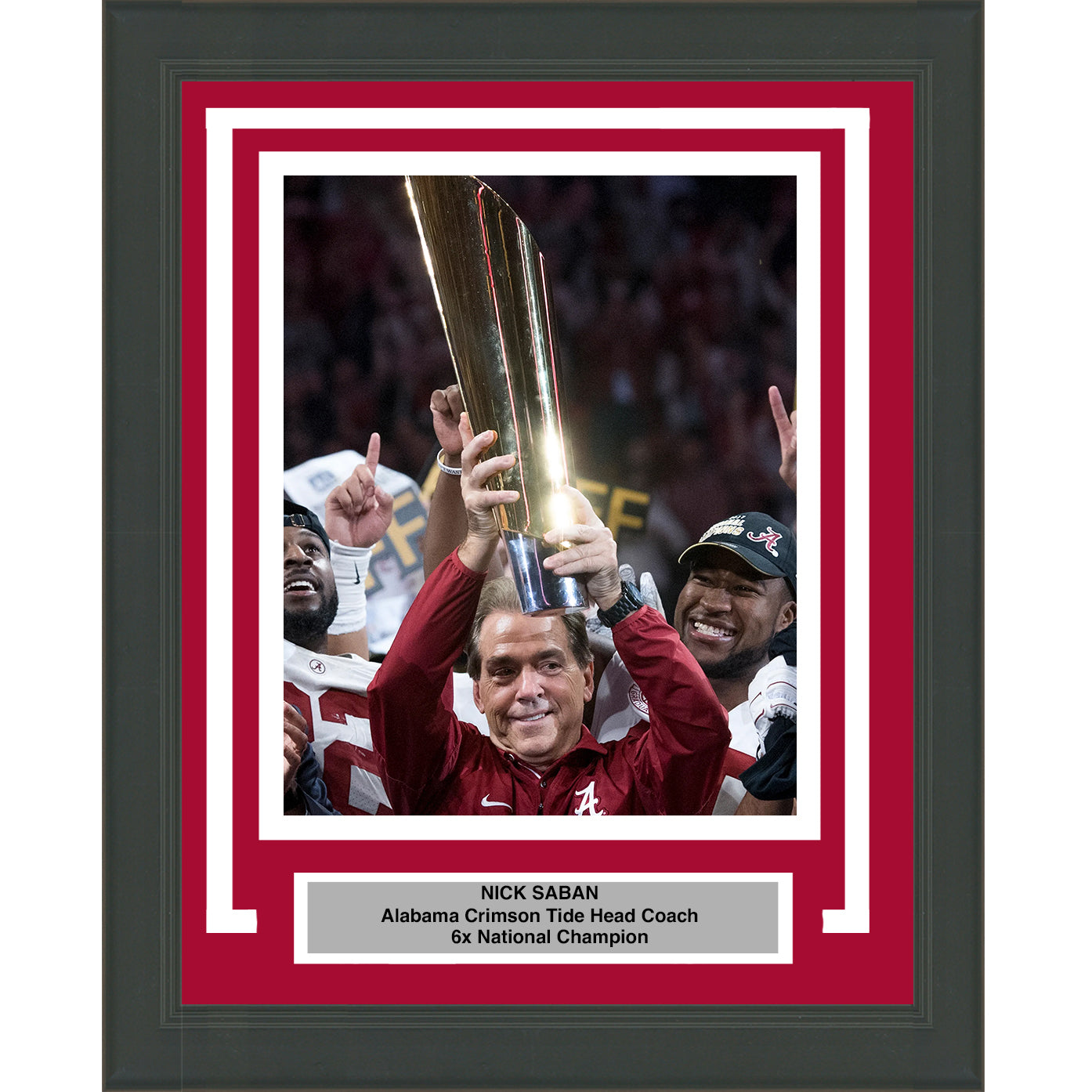 Framed Nick Saban Alabama Crimson Tide 8x10 NCAA Football Photo