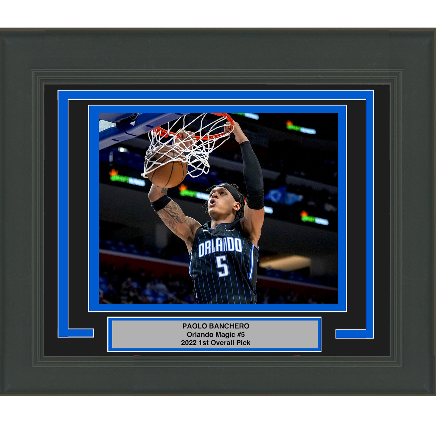 Framed Paolo Banchero Orlando Magic 8x10 Basketball Photo