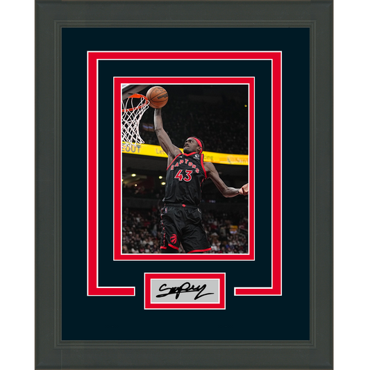 Framed Pascal Siakam Facsimile Laser Engraved Signature Auto Toronto Raptors 11x14 Basketball Photo