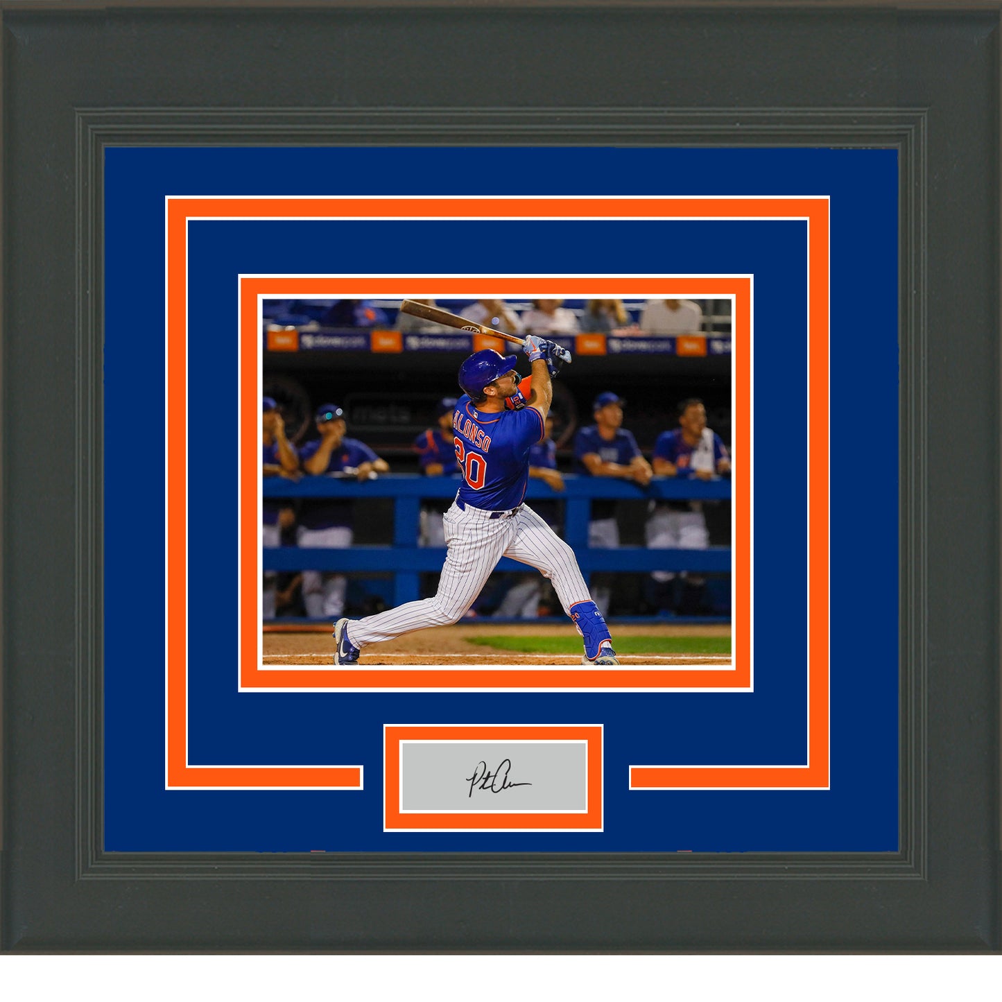 Framed Pete Alonso Facsimile Laser Engraved Signature Auto New York Mets 11x14 Baseball Photo