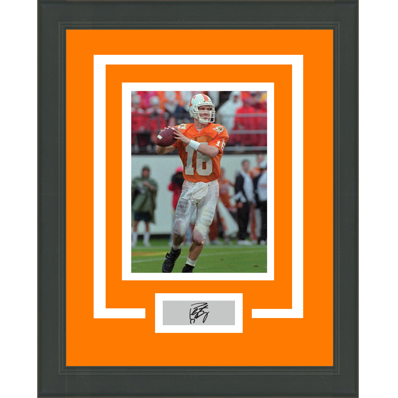 Framed Peyton Manning Facsimile Laser Engraved Signature Auto Tennessee Volunteers 11x14 Football Photo