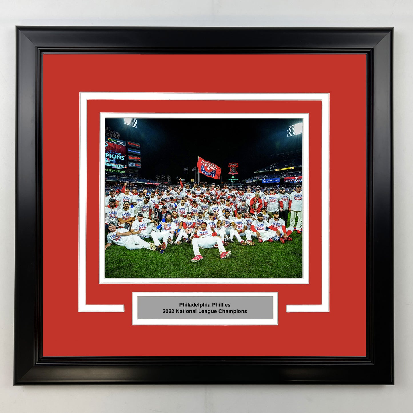 Framed Philadelphia Phillies National League Champions 8x10 Baseball Photo
