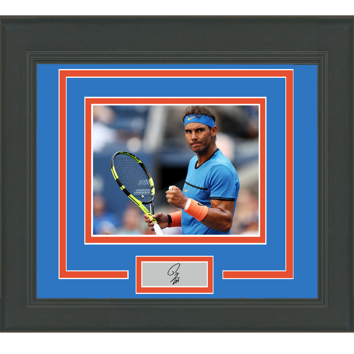 Framed Rafael Nadal Facsimile Laser Engraved Signature Auto 11x14 Tennis Photo