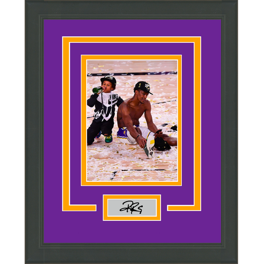 Framed Rajon Rondo Facsimile Laser Engraved Signature Auto Los Angeles Lakers 11x14 Basketball Photo