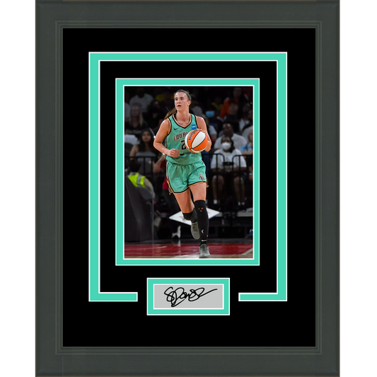 Framed Sabrina Ionescu Facsimile Laser Engraved Signature Auto New York Liberty 11x14 Basketball Photo
