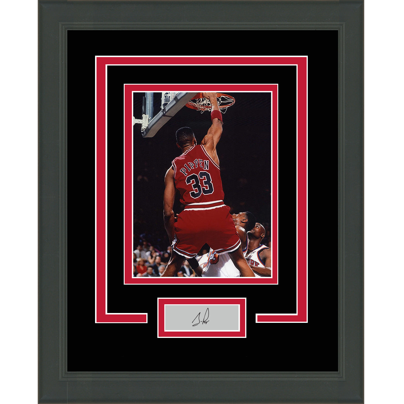 Framed Scottie Pippen Facsimile Laser Engraved Signature Auto Chicago Bulls 11x14 Basketball Photo
