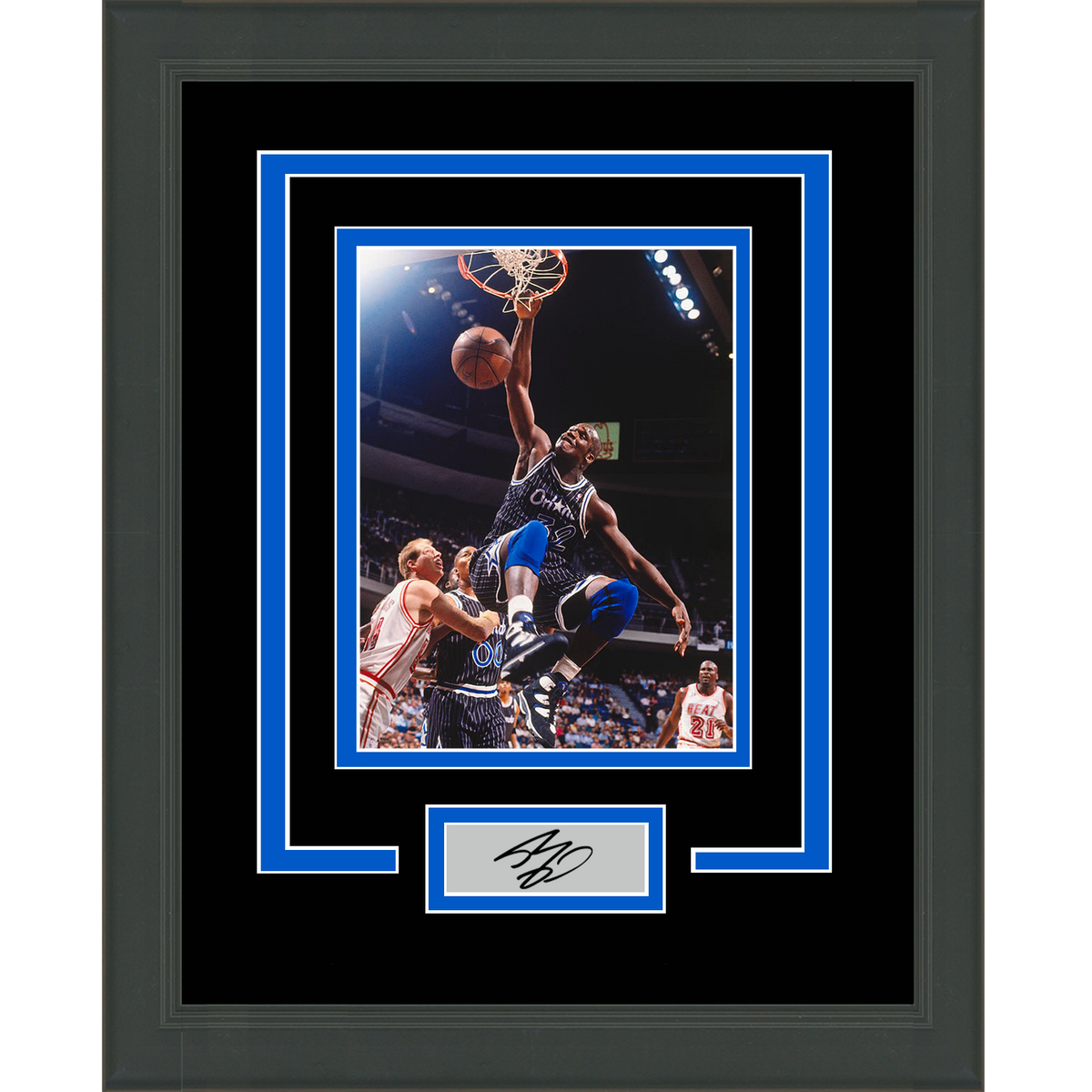 Framed Shaquille O'Neal Facsimile Laser Engraved Signature Auto Orlando Magic 11x14 Basketball Photo