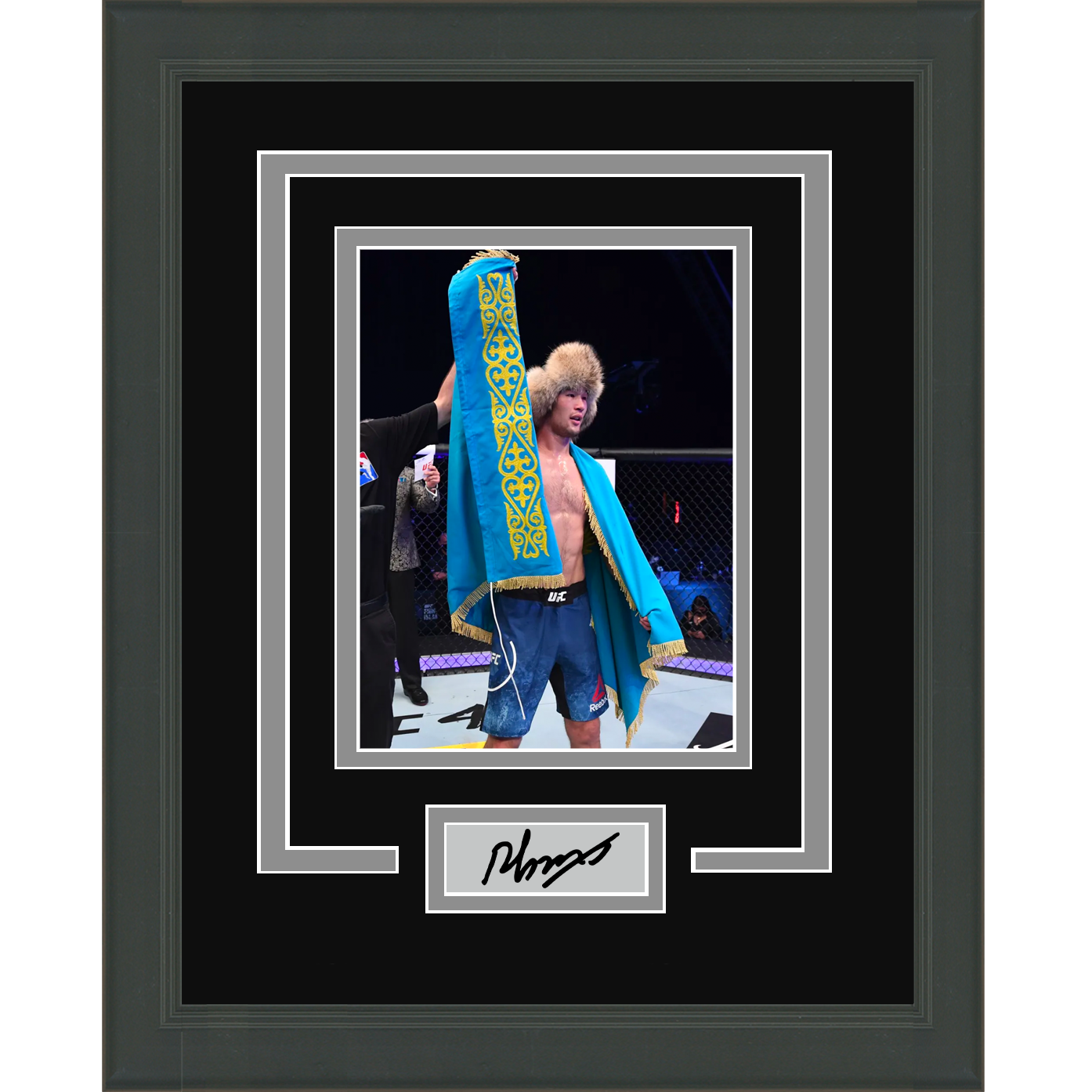 Framed Shavkat Rakhmonov Facsimile Laser Engraved Signature Auto UFC 11x14 Photo