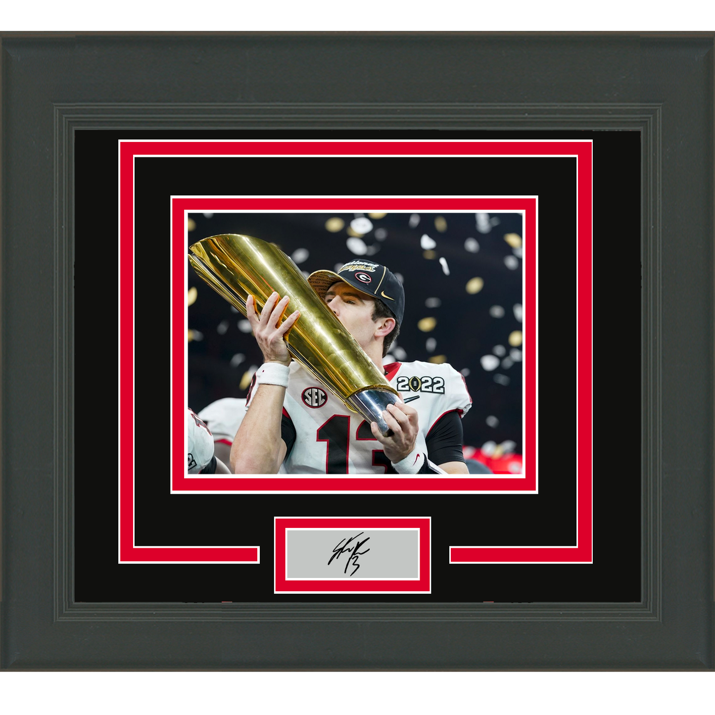 Framed Stetson Bennett Facsimile Laser Engraved Signature Auto Georgia Bulldogs 11x14 College Football Photo