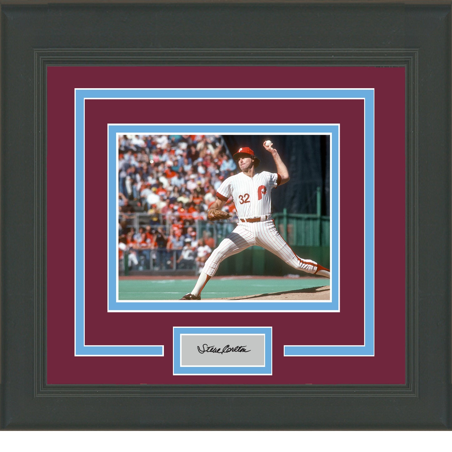 Framed Steve Carlton Facsimile Laser Engraved Signature Auto Philadelphia Phillies 11x14 Baseball Photo