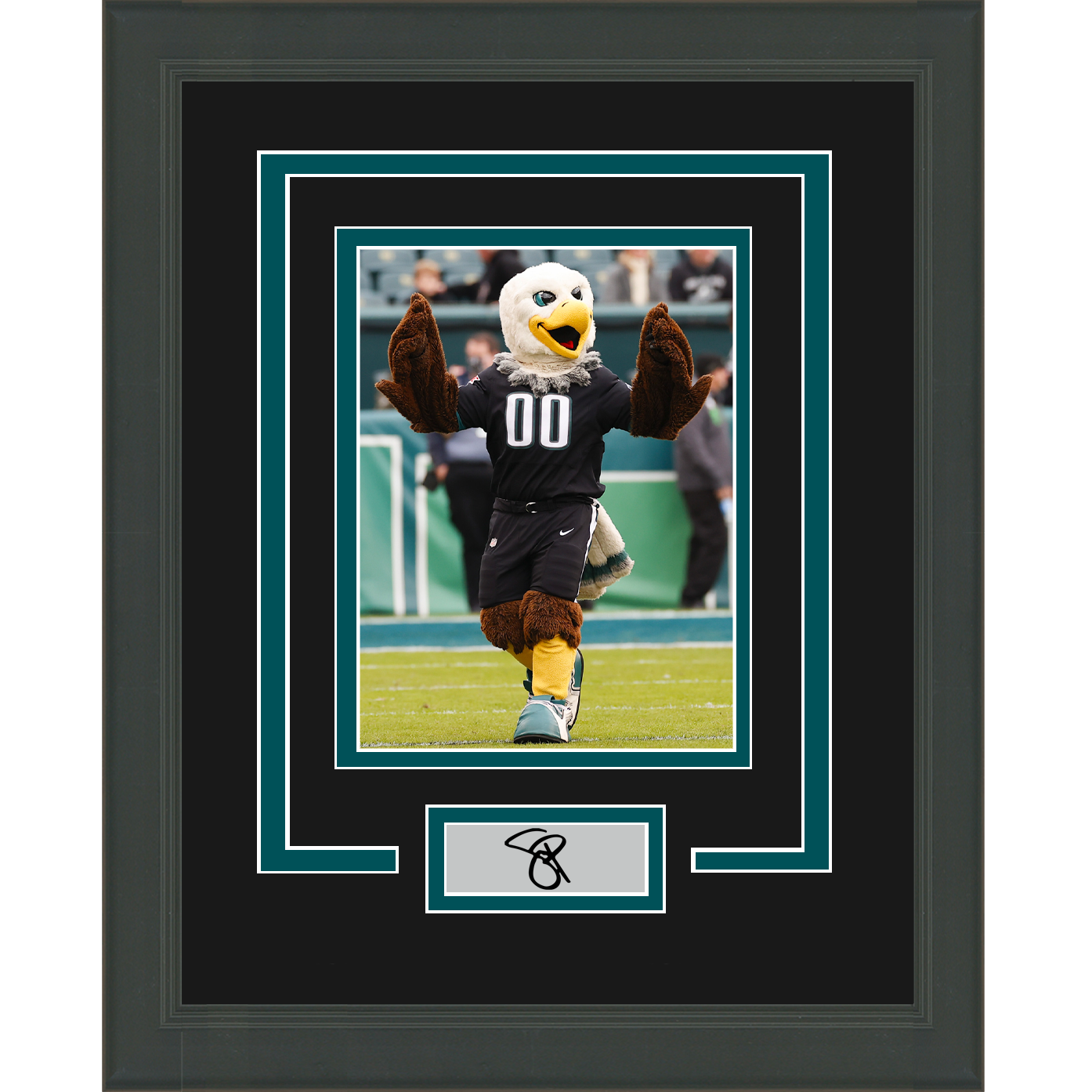 Framed Swoop Facsimile Laser Engraved Signature Auto Philadelphia Eagles 11x14 Football Photo