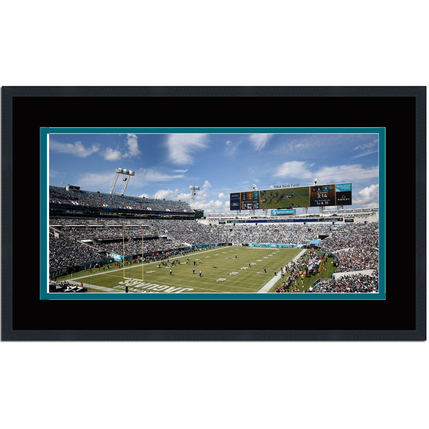 Framed TIAA Bank Field Jacksonville Jaguars 16x24 Football Photo Professionally Matted