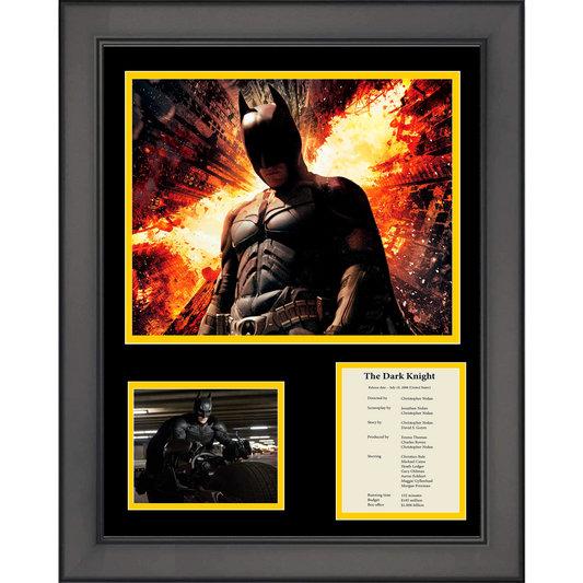 Framed Batman The Dark Knight Christian Bale Movie 11"x14" Three Photo Collage