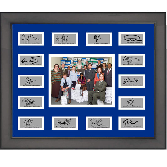 Framed The Office 14x Facsimile Cast Signed Laser Engraved Autographs Photo 20x25 Professionally Matted